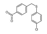 1-[(4-chlorophenyl)sulfanylmethyl]-4-nitrobenzene结构式