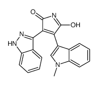 3-(1H-indazol-3-yl)-4-(1-methylindol-3-yl)pyrrole-2,5-dione Structure