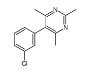 5-(3-chlorophenyl)-2,4,6-trimethylpyrimidine Structure