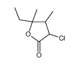 3-chloro-5-ethyl-4,5-dimethyloxolan-2-one Structure