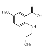 5-methyl-2-(propylamino)benzoic acid结构式