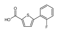 2-Thiophenecarboxylic acid, 5-(2-fluorophenyl) Structure