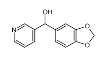 <3,4-(methylenedioxy)phenyl>(3-pyridyl)methanol结构式