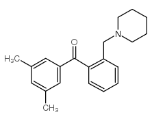 3',5'-DIMETHYL-2-PIPERIDINOMETHYL BENZOPHENONE结构式