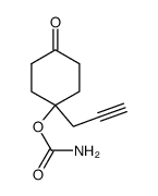 Cyclohexanone, 4-[(aminocarbonyl)oxy]-4-(2-propynyl)- (9CI)结构式