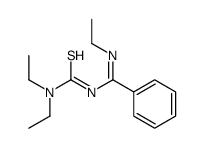 1,1-diethyl-3-(N-ethyl-C-phenylcarbonimidoyl)thiourea Structure