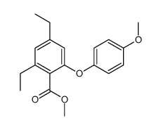 methyl 2,4-diethyl-6-(4-methoxyphenoxy)benzoate Structure