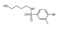 4-bromo-N-(4-hydroxybutyl)-3-methylbenzenesulfonamide Structure