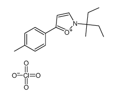 2-(3-methylpentan-3-yl)-5-(4-methylphenyl)-1,2-oxazol-2-ium,perchlorate Structure