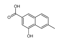 4-Hydroxy-6-methyl-2-naphthoic acid Structure