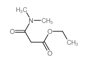 ethyl 2-(dimethylcarbamoyl)acetate结构式