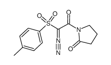 1-(p-tosyldiazoacetyl)pyrrolidin-2-one Structure