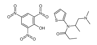 N-[1-(dimethylamino)propan-2-yl]-N-thiophen-2-ylpropanamide,2,4,6-trinitrophenol结构式