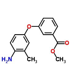 Methyl 3-(4-amino-3-methylphenoxy)benzoate结构式