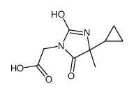 2-(4-cyclopropyl-4-methyl-2,5-dioxoimidazolidin-1-yl)acetic acid结构式