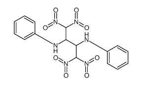 1,1,4,4-tetranitro-2-N,3-N-diphenylbutane-2,3-diamine Structure