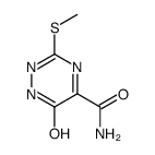 6-HYDROXY-3-(METHYLTHIO)-1,2,4-TRIAZINE-5-CARBOXAMIDE结构式