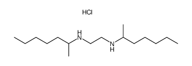 N,N'-Bis-(1-methyl-hexyl)-ethane-1,2-diamine; hydrochloride Structure