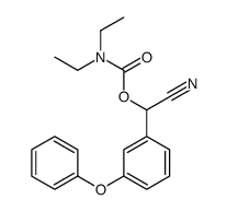 [cyano-(3-phenoxyphenyl)methyl] N,N-diethylcarbamate Structure