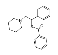 Thiolbenzoesaeure-<1-phenyl-2-piperidino-aethylester>结构式