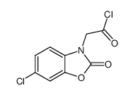 6-chloro-3-(chlorocarbonylmethyl)-2-benzoxazolone结构式