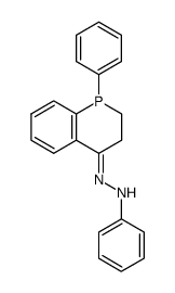 1-phenyl-2,3-dihydro-1H-phosphinolin-4-one phenylhydrazone Structure