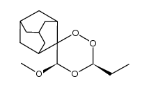 (3'S,5'R)-3'-ethyl-5'-methoxyspiro[adamantane-2,6'-[1,2,4]trioxane] Structure