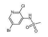 N-(5-bromo-2-chloro-pyridine-3-yl)methanesulfonamide Structure