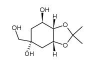 (3aS,4R,6R,7aR)-hexahydro-6-hydroxymethyl-2,2-dimethyl-1,3-benzodioxole-4,6-diol结构式