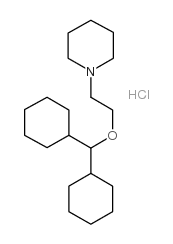 1-(2-(Dicyclohexylmethoxy)ethyl)piperidine hydrochloride结构式