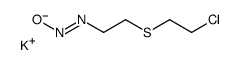 potassium,2-(2-chloroethylsulfanyl)ethyl-oxidodiazene Structure