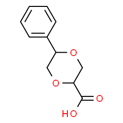 5-phenyl-1,4-dioxane-2-carboxylic acid结构式