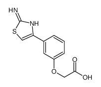 2-[3-(2-氨基-4-噻唑基)苯氧基]乙酸结构式