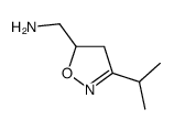 1-(3-isopropyl-4,5-dihydroisoxazol-5-yl)methanamine(SALTDATA: HCl) Structure