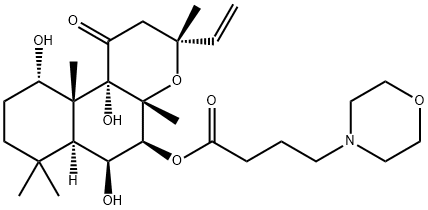 forskolin, 7beta-deacetyl-7beta-[gamma-(morpholino) butyryl]-, hydrochloride Structure