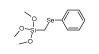 phenyl (trimethoxysilyl)methyl selenide结构式