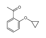 1-(2-cyclopropyloxyphenyl)ethanone Structure