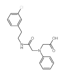 [(2-{[2-(3-Chlorophenyl)ethyl]amino}-2-oxoethyl)-(phenyl)amino]acetic acid结构式