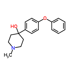 1-Methyl-4-(4-phenoxyphenyl)-4-piperidinol structure