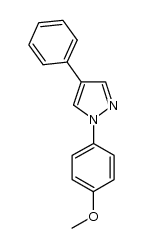 1-(4-methoxyphenyl)-4-phenylpyrazole Structure