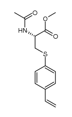 (R)-methyl 2-acetamido-3-((4-vinylphenyl)thio)propanoate Structure