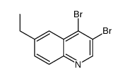 3,4-dibromo-6-ethylquinoline Structure