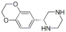 (R)-2-(2,3-dihydrobenzo[b][1,4]dioxin-6-yl)piperazine结构式