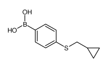 4-(环丙基甲基硫代)苯硼酸结构式