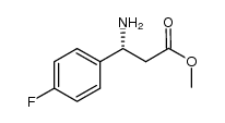 (R)-methyl 3-amino-3-(4-fluorophenyl)propanoate结构式