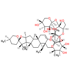 2''-O-乙酰麦冬皂苷C结构式