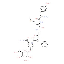 enkephalinamide, Met(2)-Hyp(5)galactopyranosyl- picture