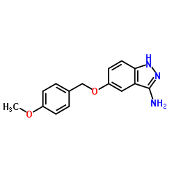 5-[(4-Methoxybenzyl)oxy]-1H-indazol-3-amine结构式