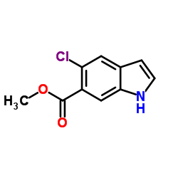 Methyl 5-chloro-1H-indole-6-carboxylate Structure