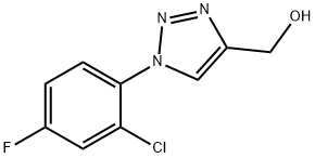 1-(2-氯-4-氟苯基)-1H-1,2,3-三唑-4-基]甲醇结构式